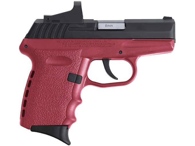 SCCY CPX2-CB Semi-Automatic Pistol 9mm Luger 3.1" Barrel 10-Round Black Crimson with Red Dot. SCCY Firearms